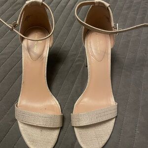 Bandolino Women's Cream Ankle Strap Heels